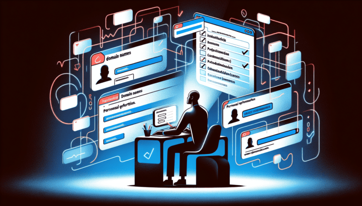 Illustration of domain registration process