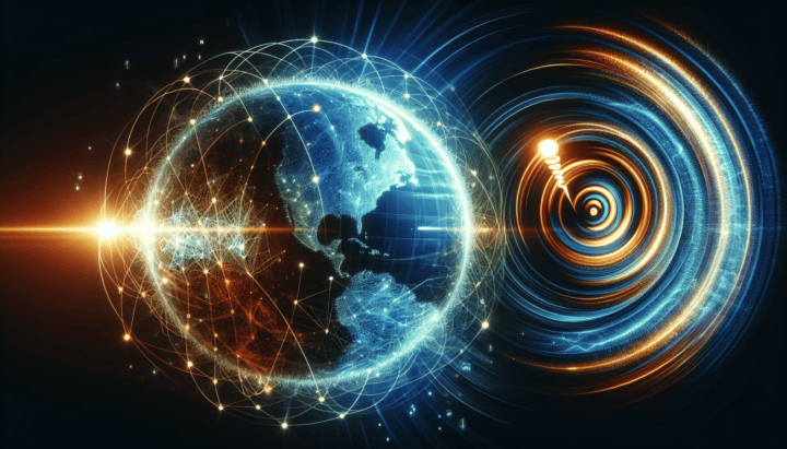 Illustrazione delle connessioni di rete globali con il simbolo CDN e l'icona DNS