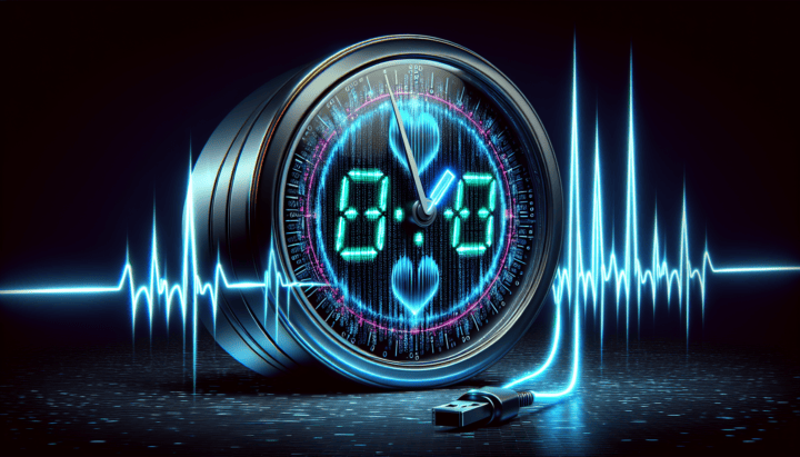 Illustration of a digital clock showing the time taken for the first byte to be received