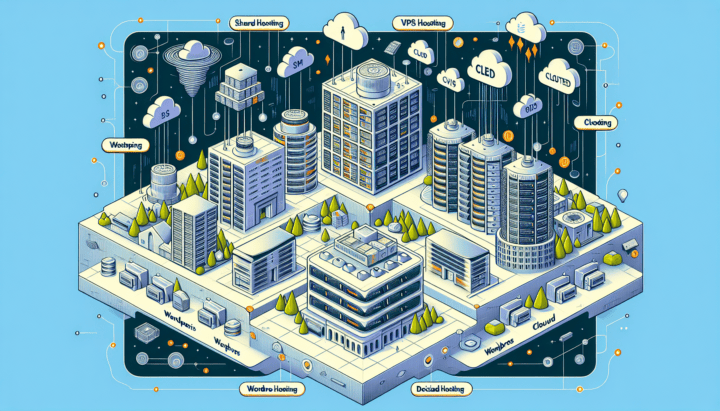 Web Hosting Types - Illustration