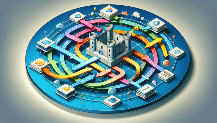 A diagram illustrating how the World Wide Web operates, including web servers and browsers.