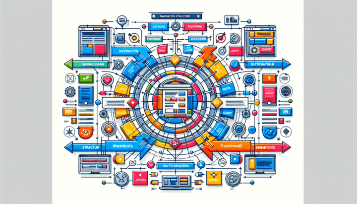 An illustration of the key components of a website.